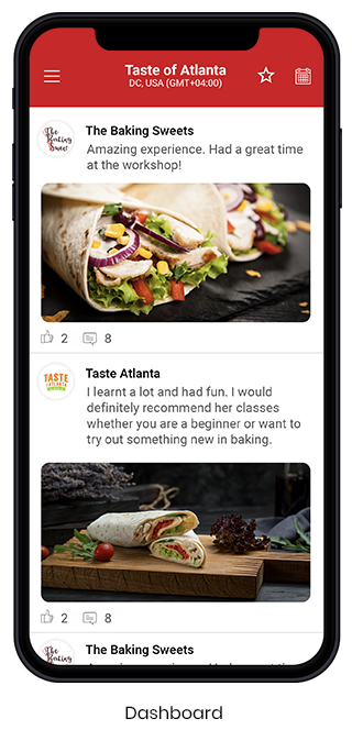 Food Festival App - Dashboard