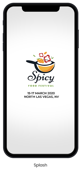 Food Festival App - Home Screen